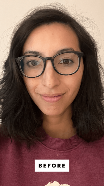 Deanna Pai before applying the Krastase Nutritive 8H Magic Night Serum